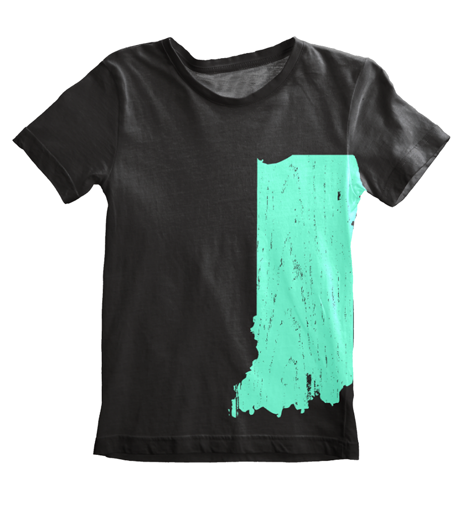 Men's Black w/ Mint Hoosier State Shirt