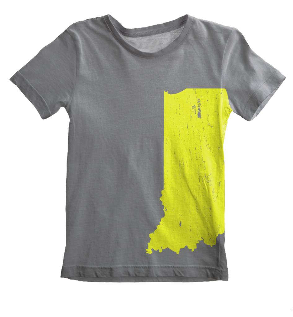 Men's Gray w/ Lime Hoosier State Shirt