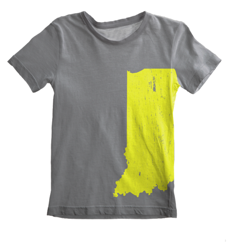 Men's Gray w/ Lime Hoosier State Shirt